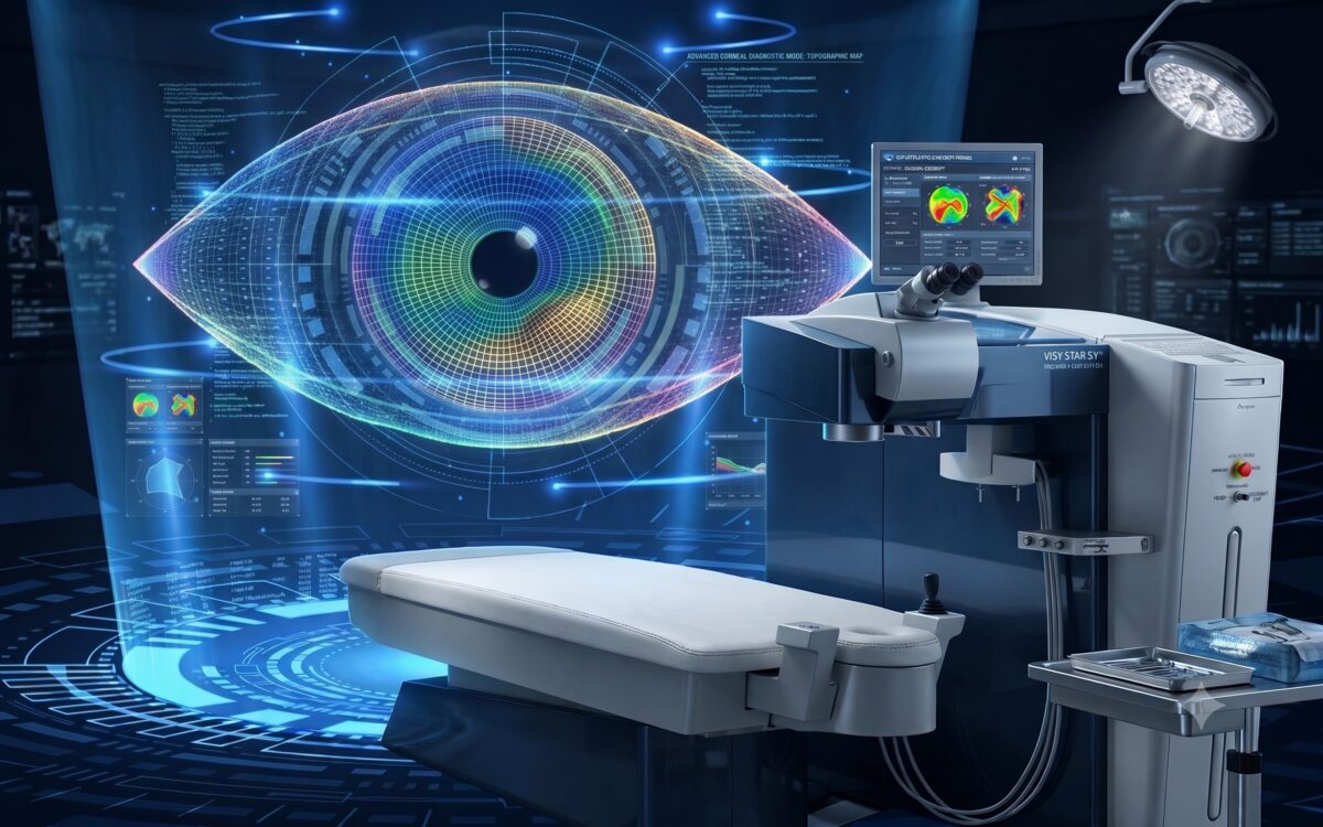 Mesures préopératoires et topographie cornéenne altérées par une sécheresse oculaire avant LASIK ou PRK