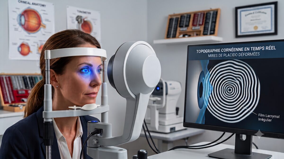 Mesure de la correction optique perturbée par un film lacrymal irrégulier